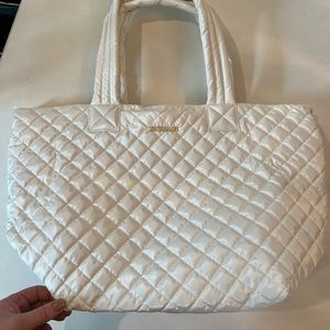 MZ Wallace NWT metro tote Felix in medium size - color Pearl Metallic